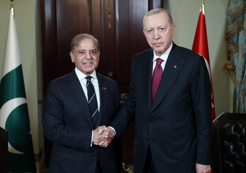 PRIME MINISTER SHEHBAZ SHARIF MEETING WITH TURKISH PRESIDENT RECEP TAYYIP ERDOGAN