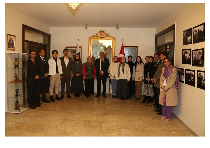 TURKISH UNIVERSITY STUDENTS VISIT PAKISTAN EMBASSY IN ANKARA